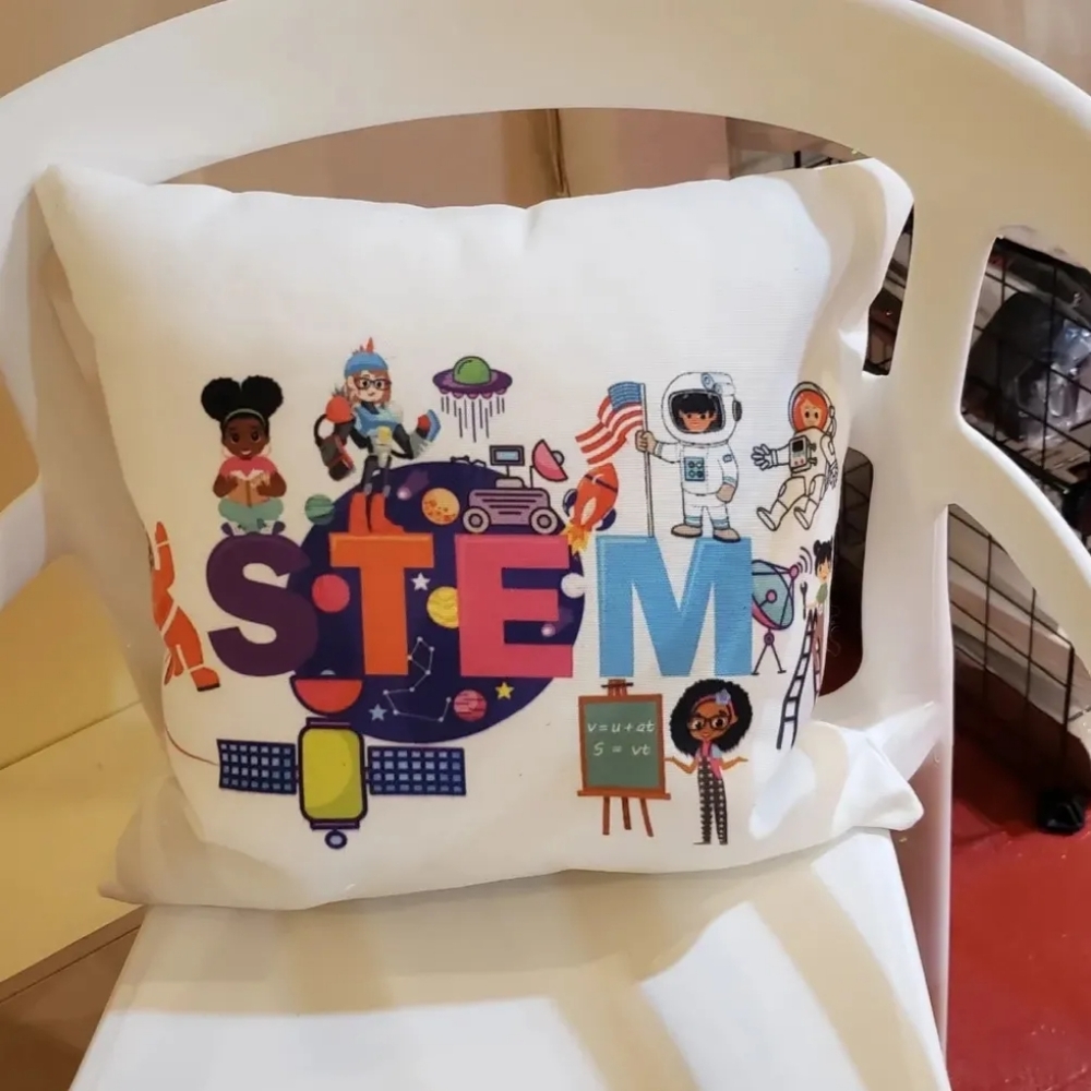 Soft Pillow with various STEM characters